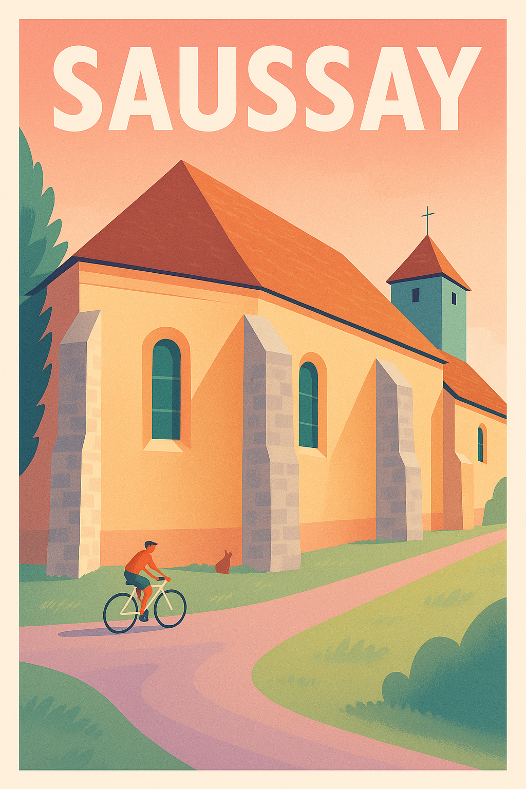 Affiche de Saussay - Invitation à la douceur de vivre