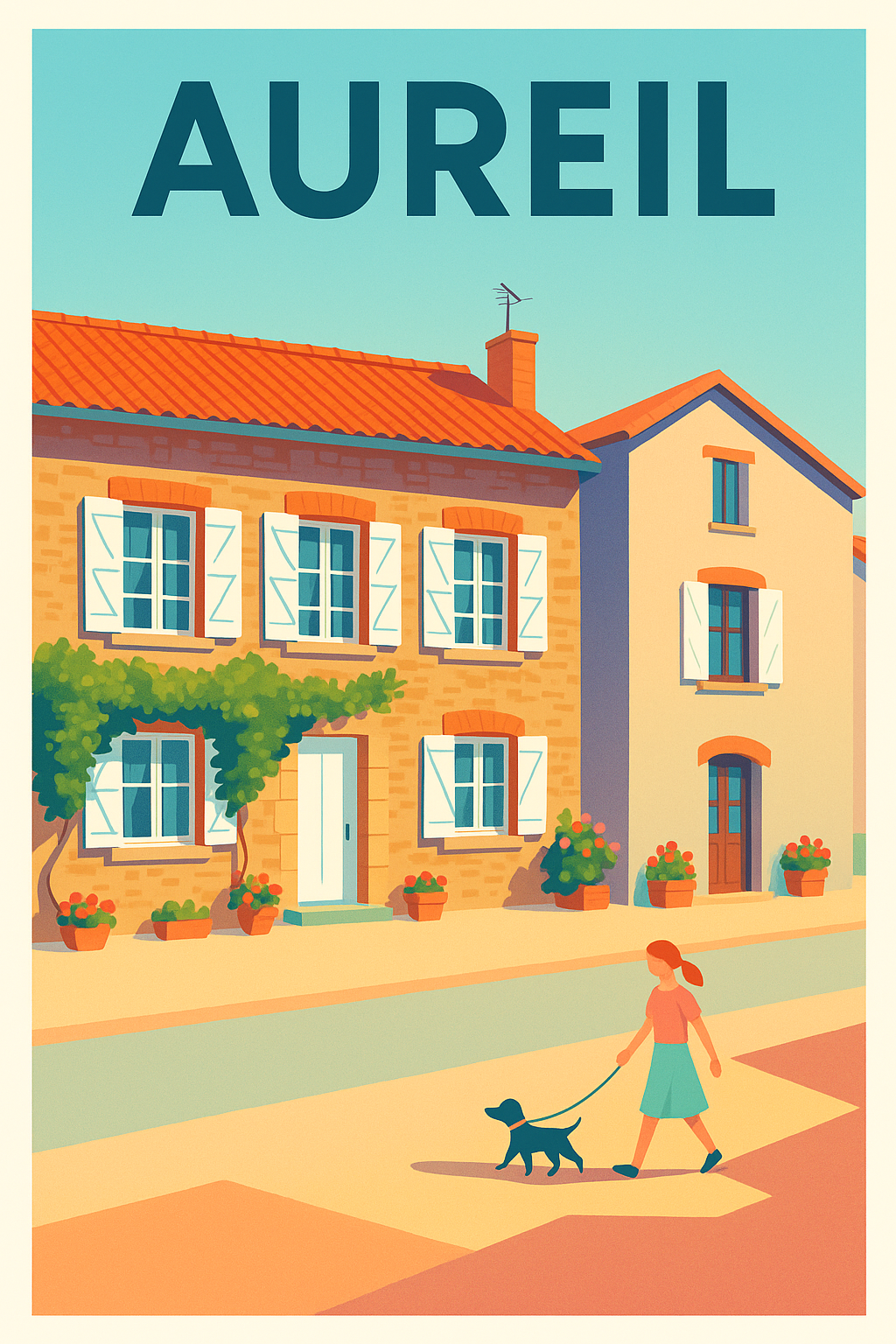 Affiche de Aureil - Charme poétique d'un village paisible