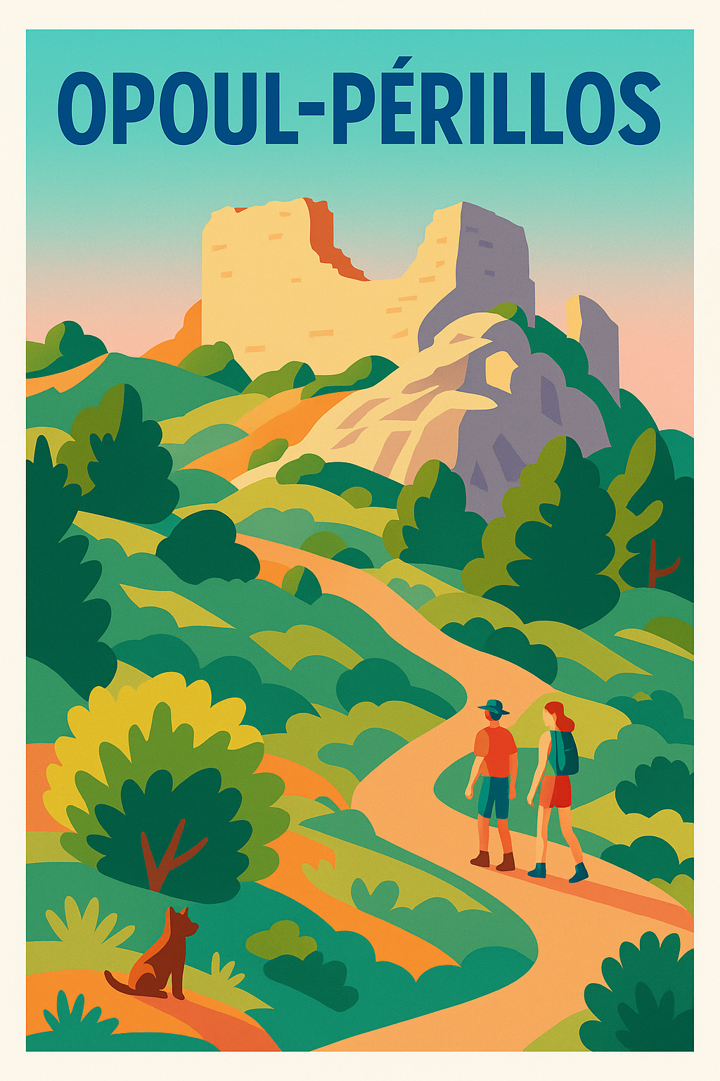 Affiche de Opoul-Périllos - Escapade nature au château en ruines