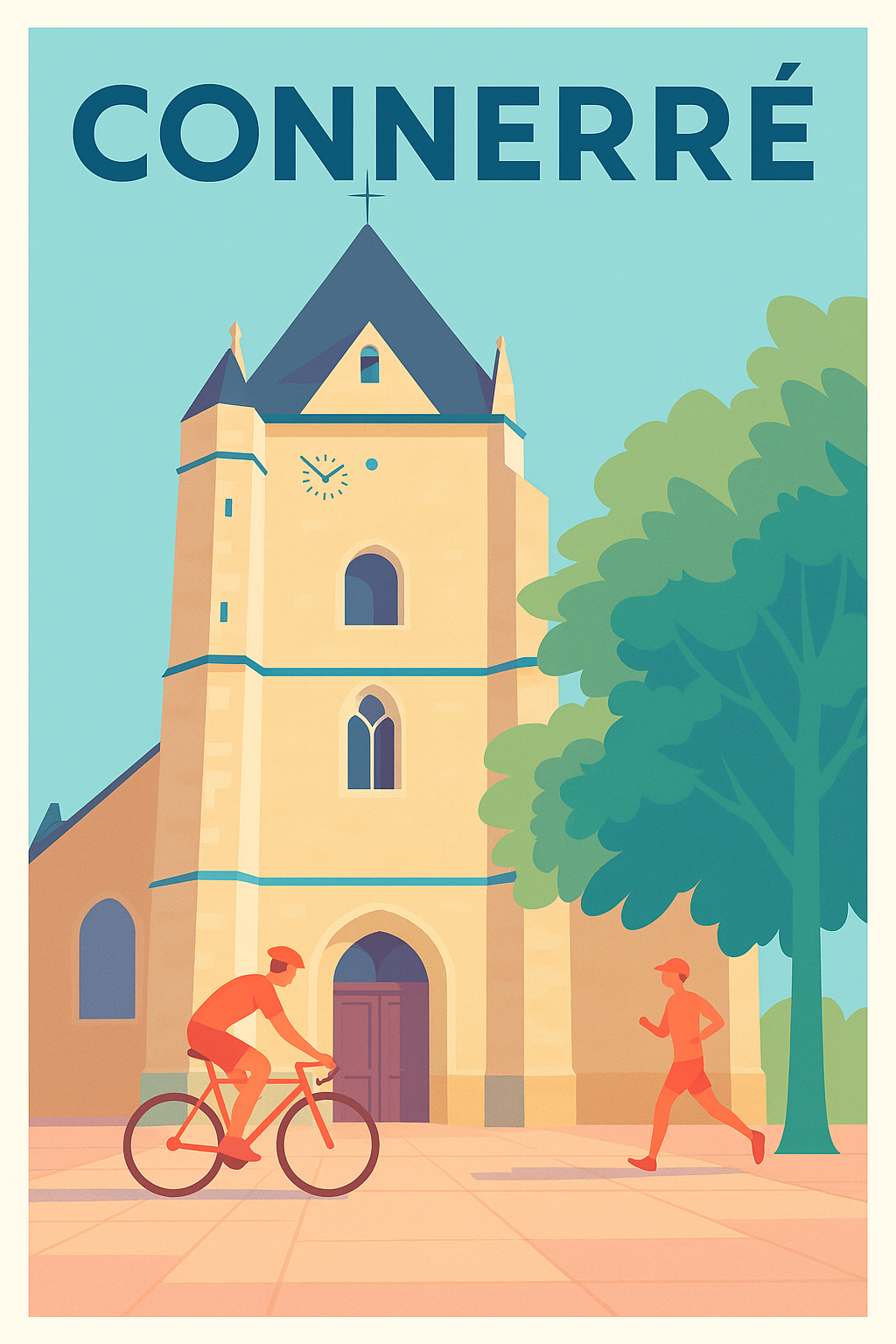 Affiche de Connerré - Charme et douceur de vie au cœur de la Sarthe