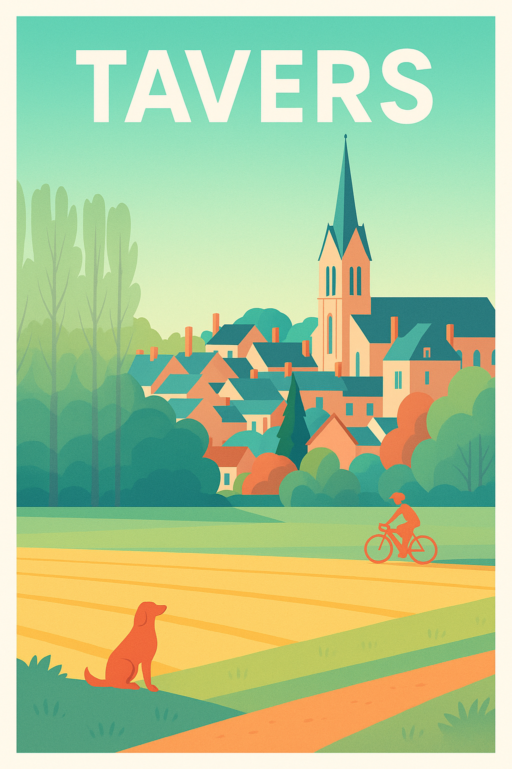 Affiche de Tavers - L'âme paisible d'un village champêtre