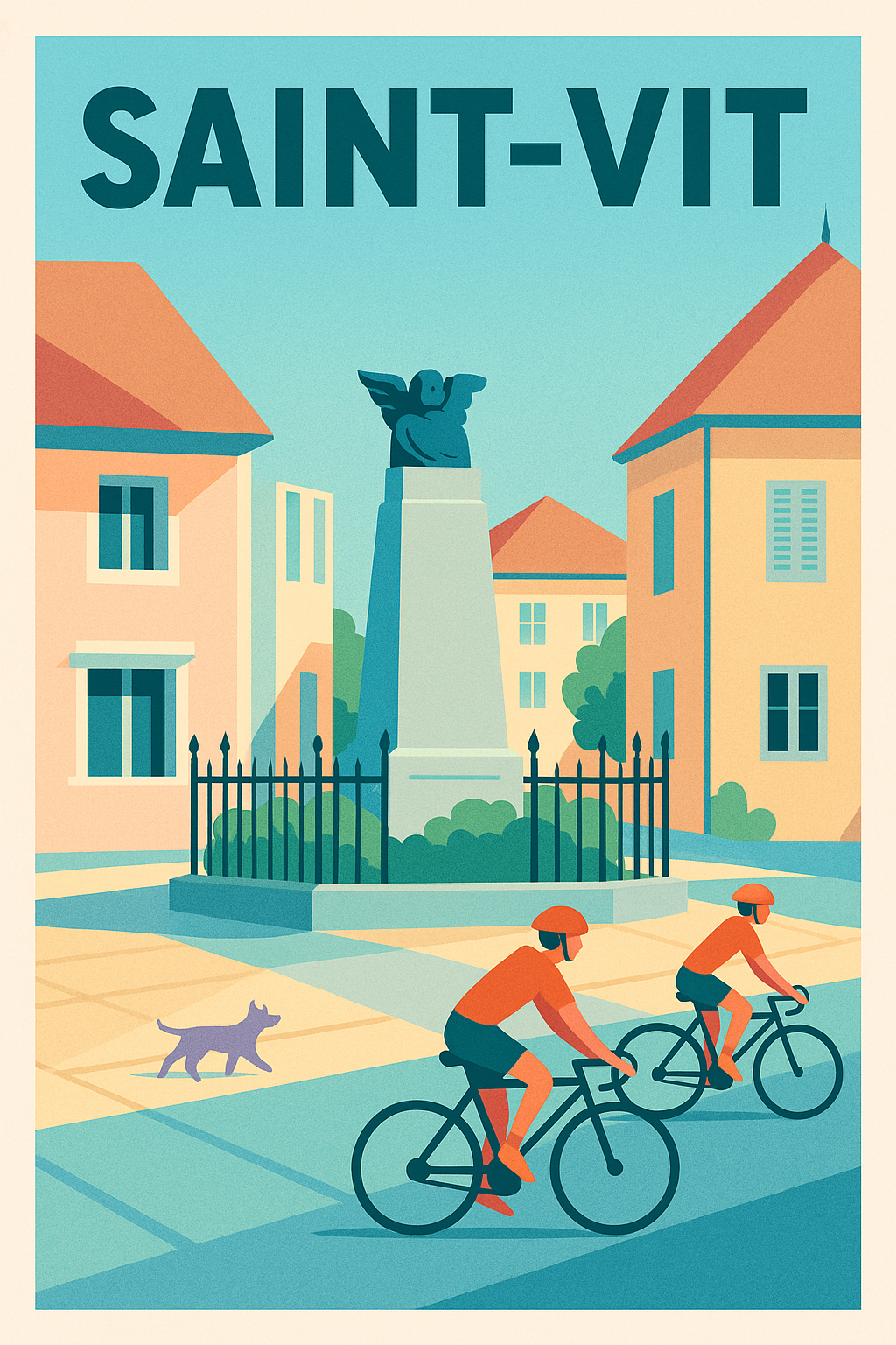 Affiche de Saint-Vit - Ambiance paisible au cœur de la ville