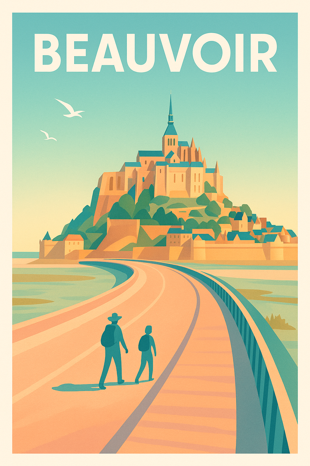 Affiche de Beauvoir - Une entrée iconique vers l'aventure