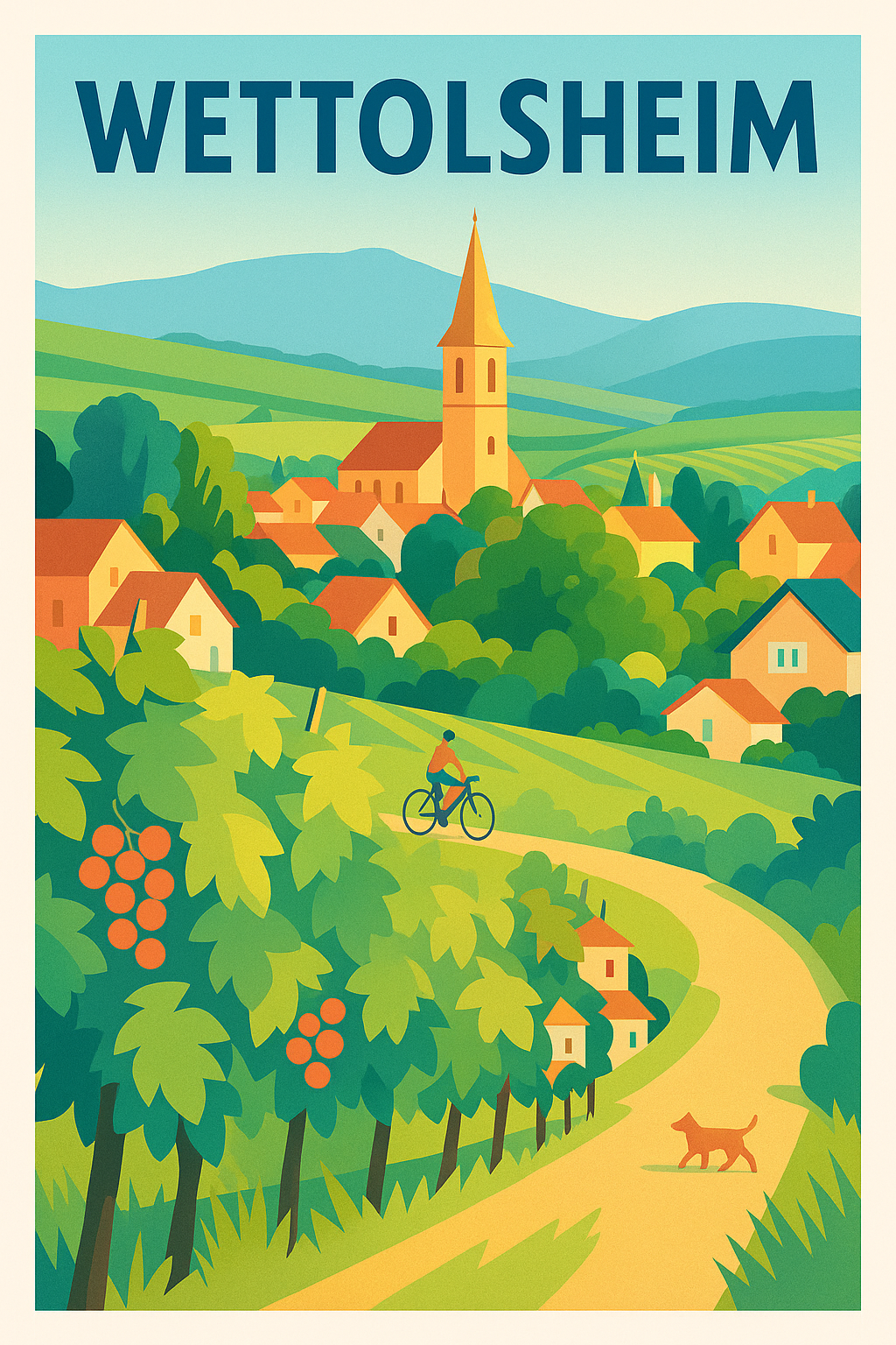 Affiche de Wettolsheim - Escapade paisible au cœur des vignobles