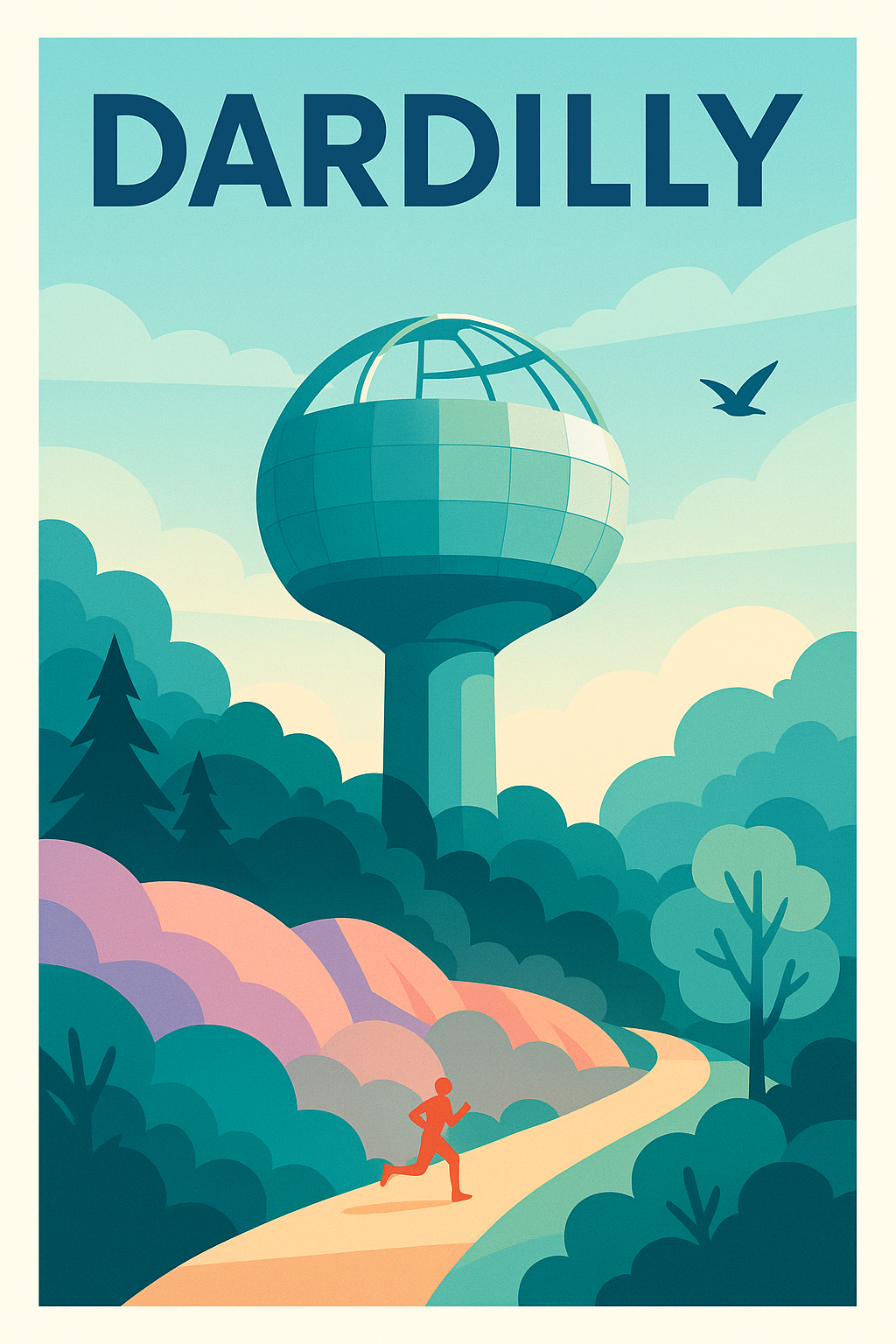 Affiche de Dardilly - Ode à la nature et à l'effort