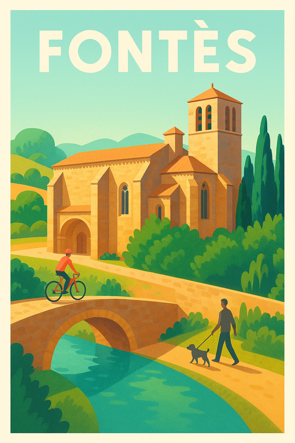 Affiche de Fontès - Charme champêtre et douceur de vivre