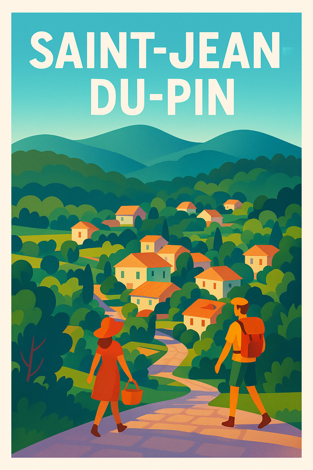 Affiche de Saint-Jean-du-Pin - Promenade bucolique au cœur des collines