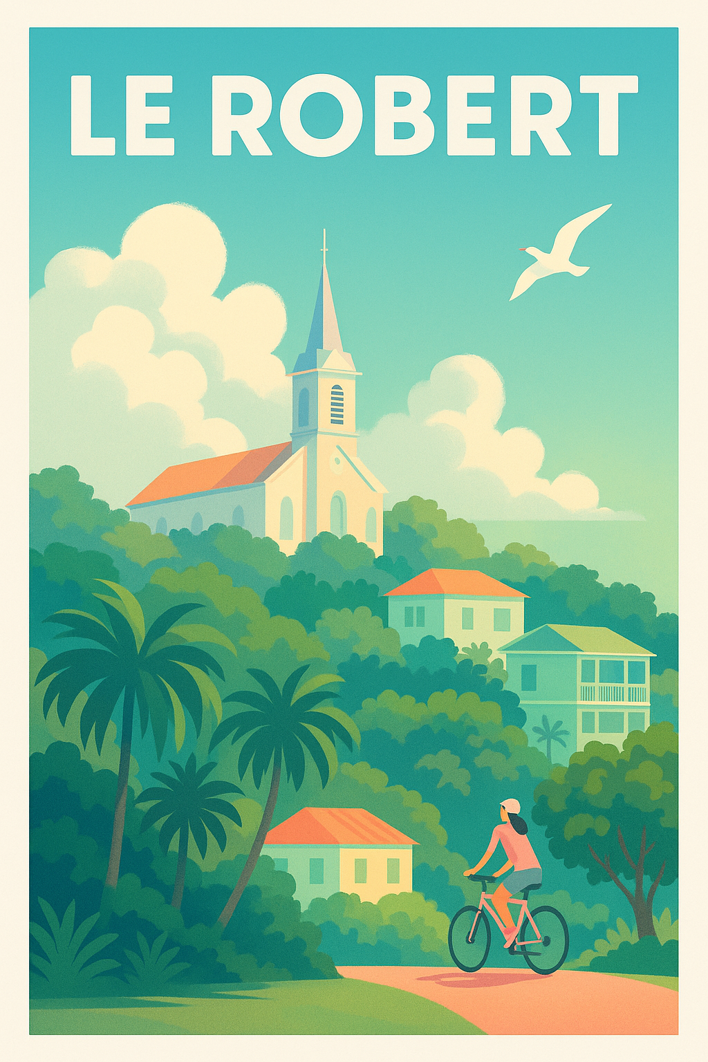 Affiche Le Robert — La douceur de vivre en nature · poster d'art de Le Robert
