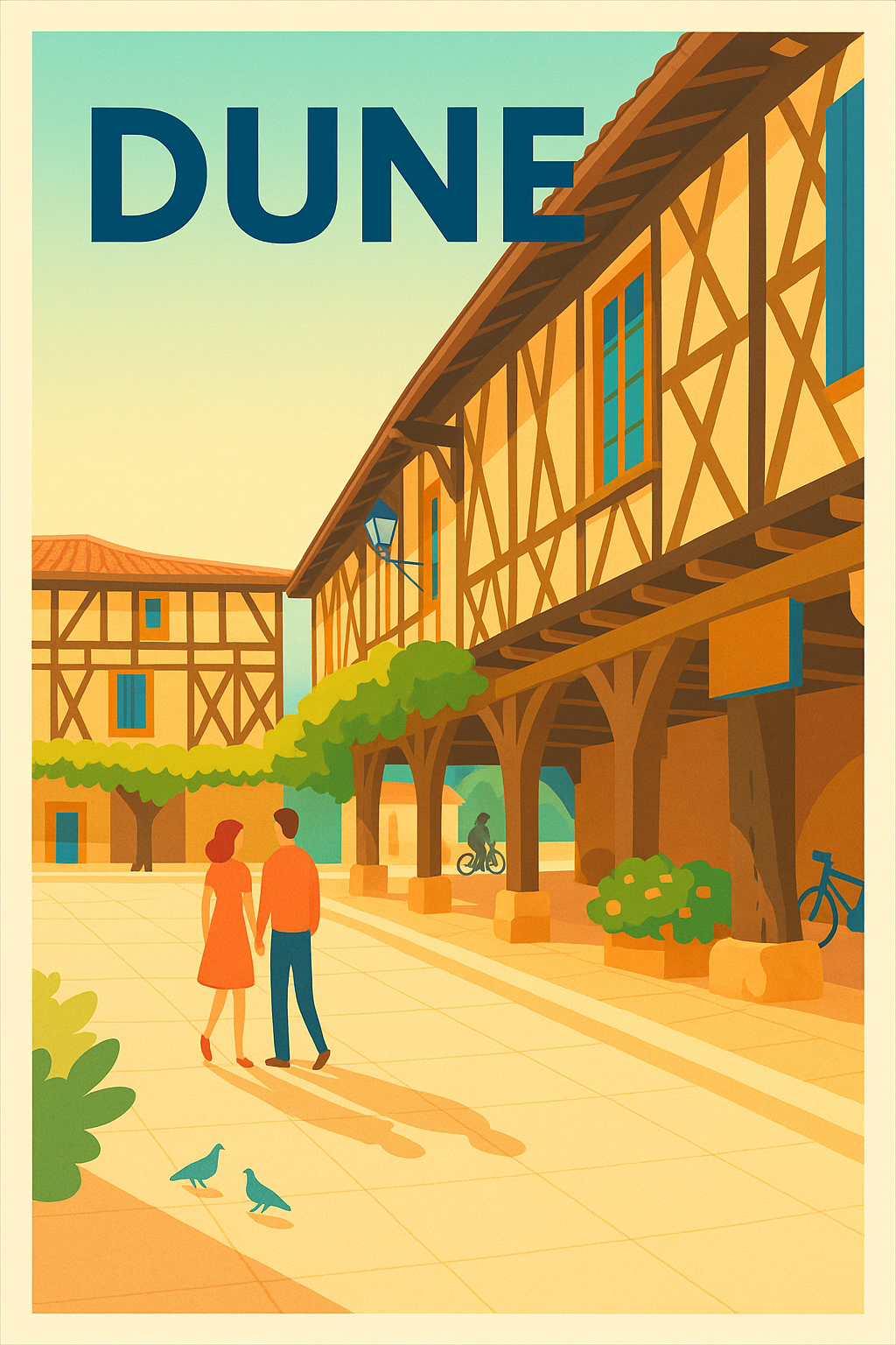 Affiche de Dunes - Charme et sérénité au cœur des ruelles anciennes
