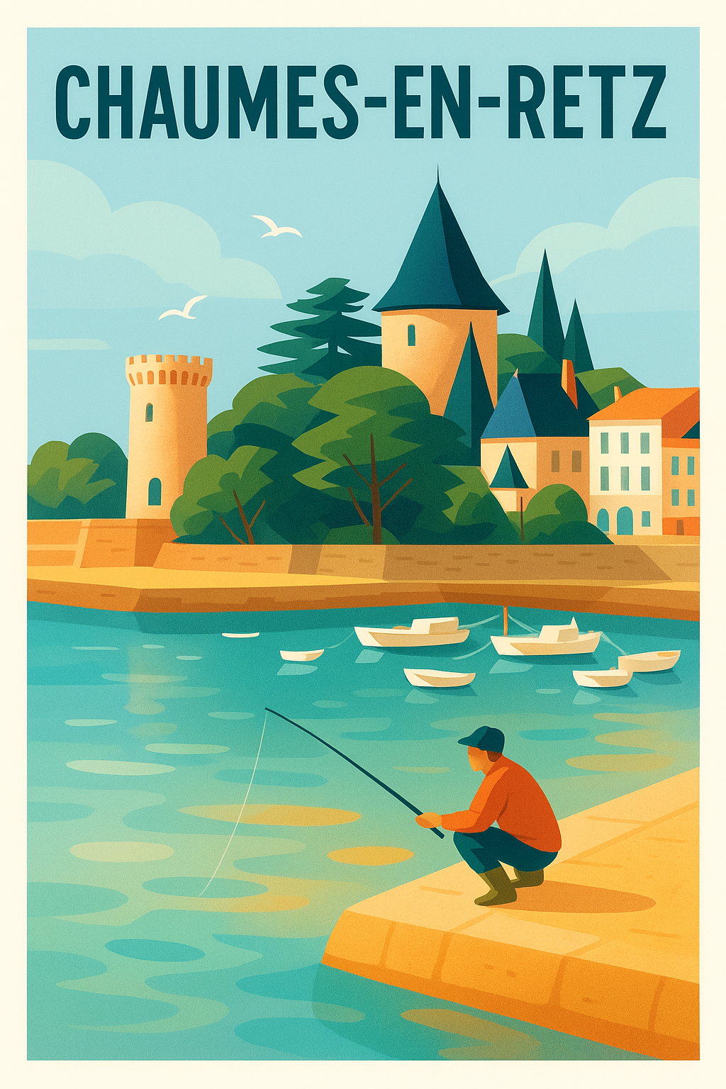 Affiche de Chaumes-en-Retz - Plénitude au bord de l'eau