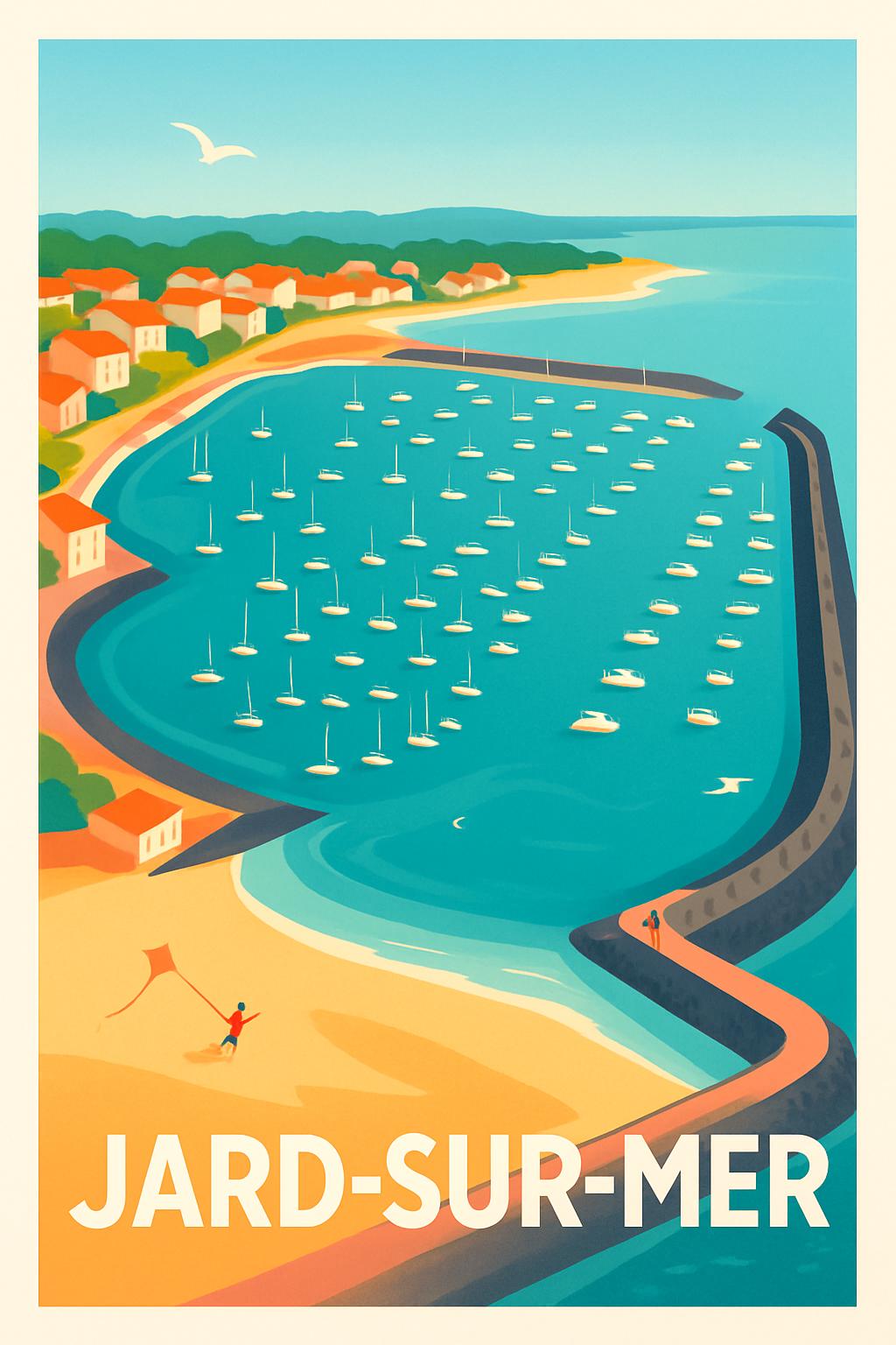 Affiche de Jard-sur-Mer - L'élégance côtière ensoleillée