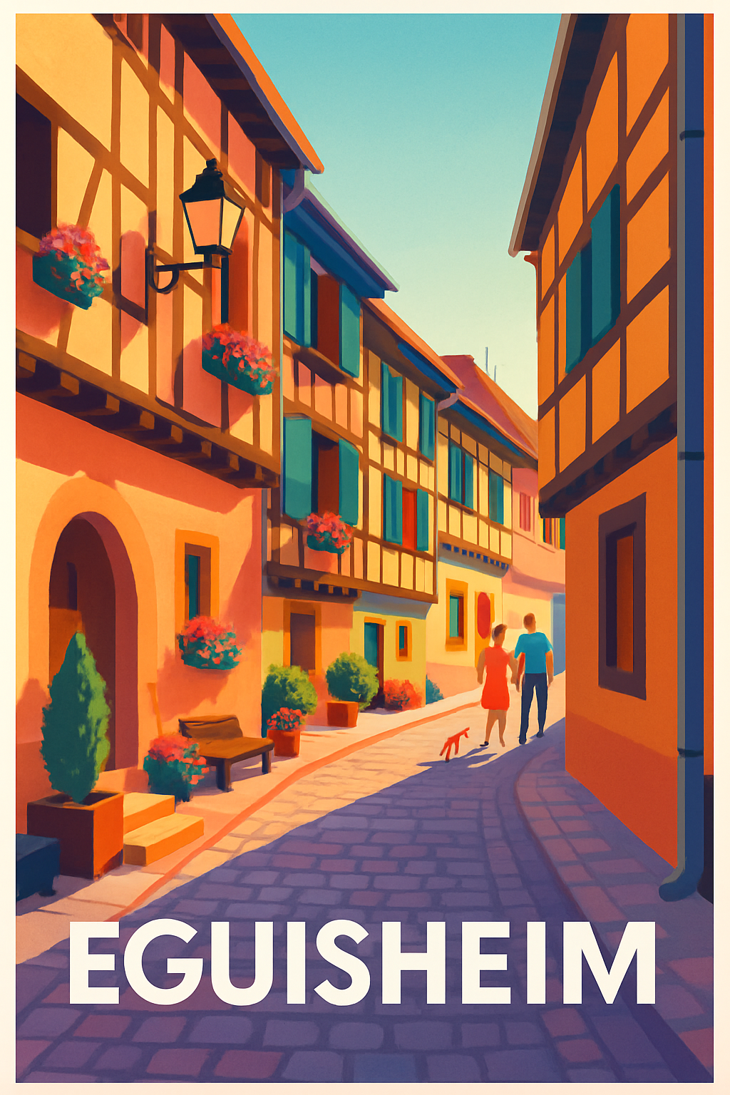 Affiche de Eguisheim - Charme et couleurs d'Alsace
