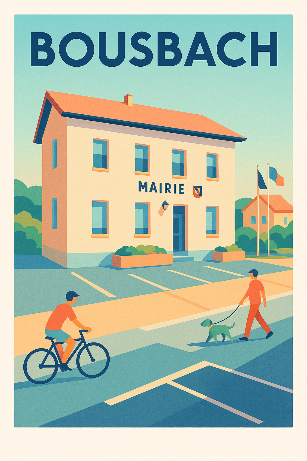 Affiche de Bousbach - Charme paisible du cœur de village