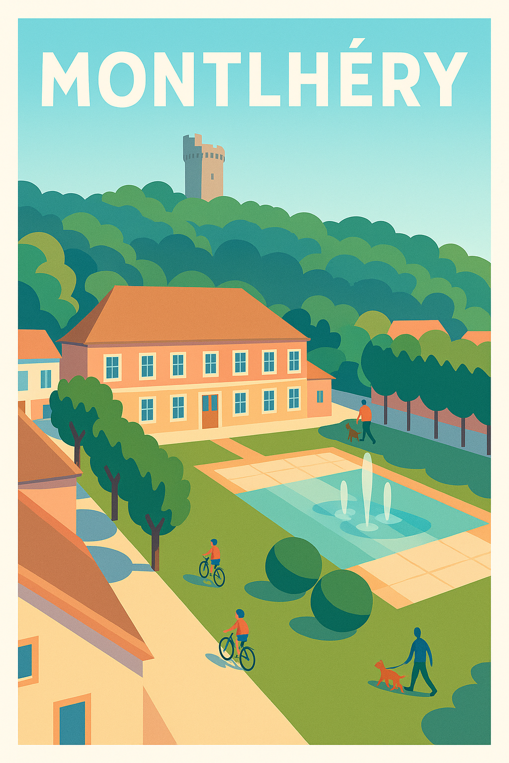 Affiche de Montlhéry - Havre de verdure et histoire