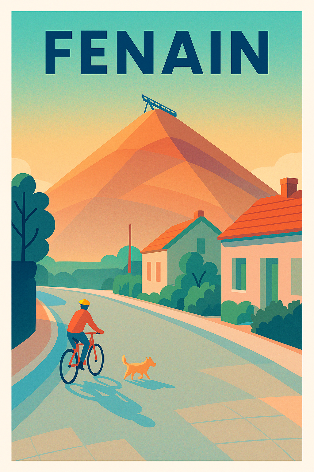 Affiche de Fenain - La douceur d'une balade en vélo au pied de la terril
