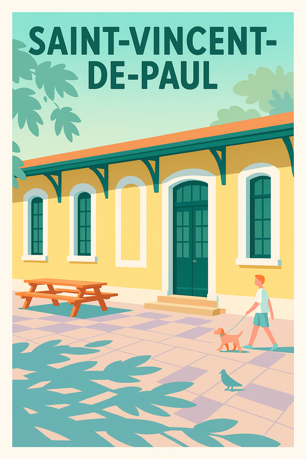 Affiche de Saint-Vincent-de-Paul - Charme et quiétude au fil du temps