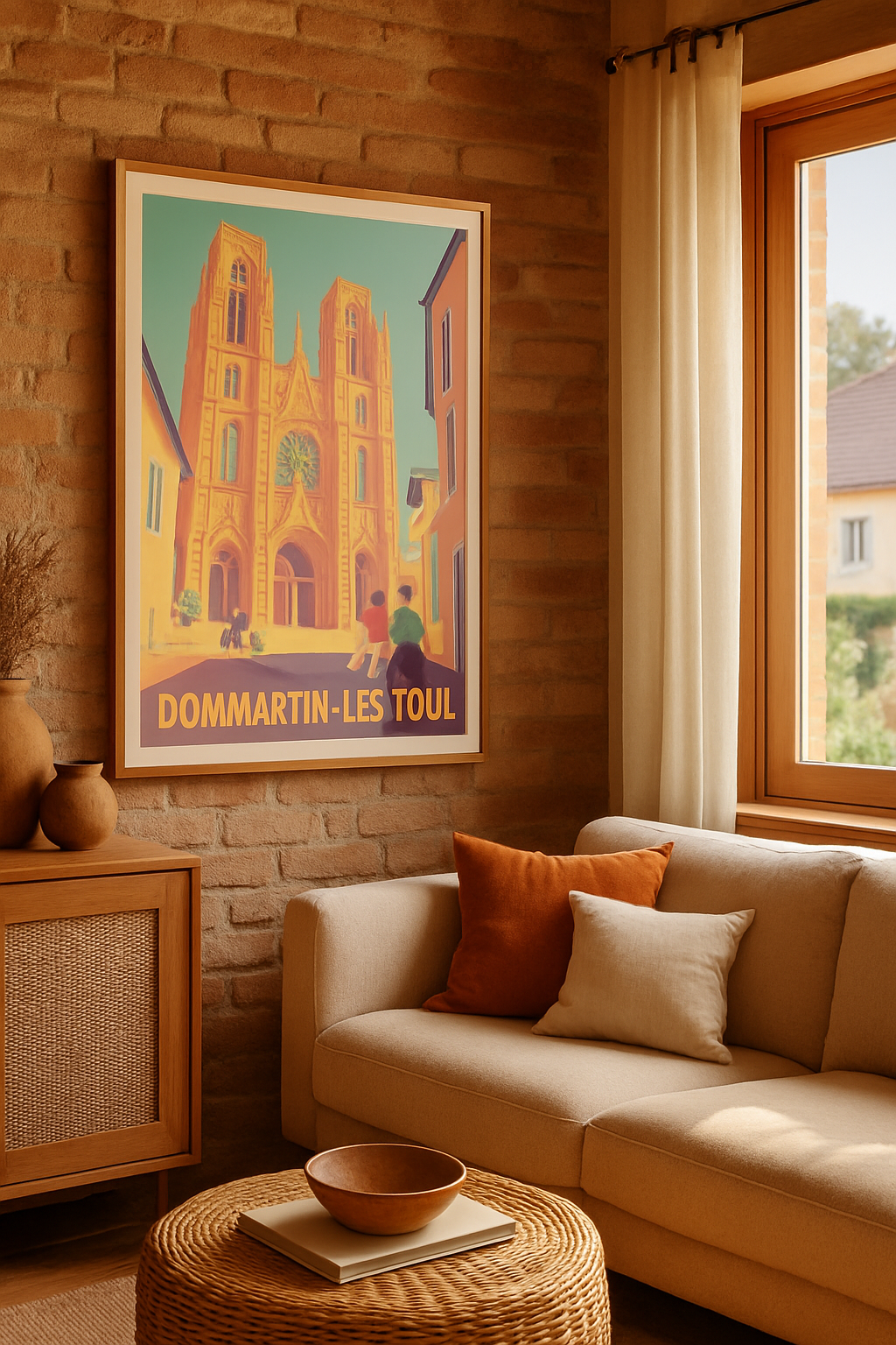 Mise en situation Affiche de Dommartin-lès-Toul - La beauté gothique à portée de main