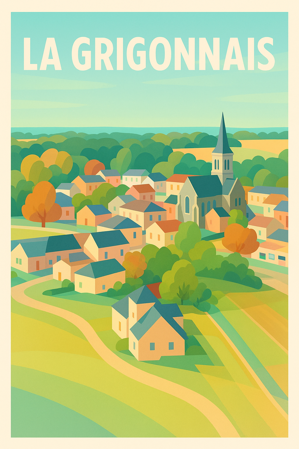 Affiche de La Grigonnais - Charme bucolique d'un village paisible