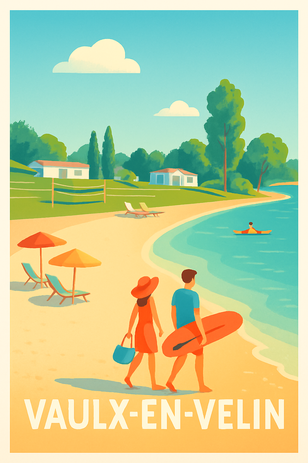 Affiche de Vaulx-en-Velin - Escapade détendue au bord de l'eau