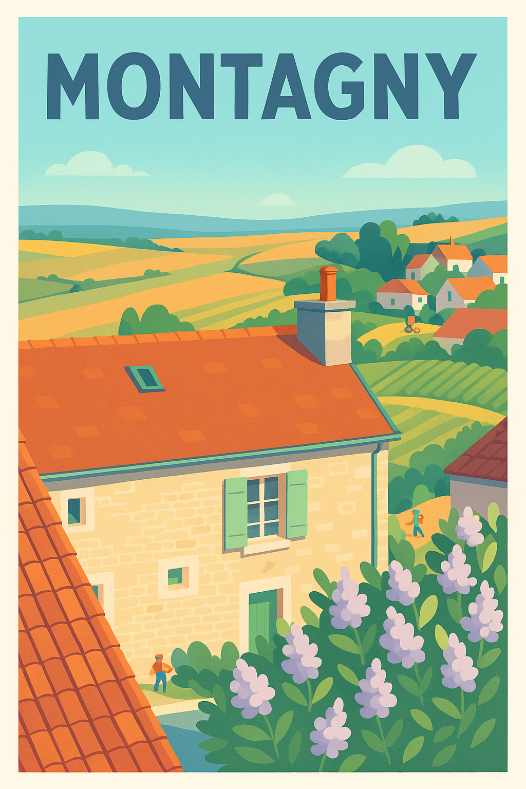 Affiche de Montagny - Charme bucolique et douceur de vie
