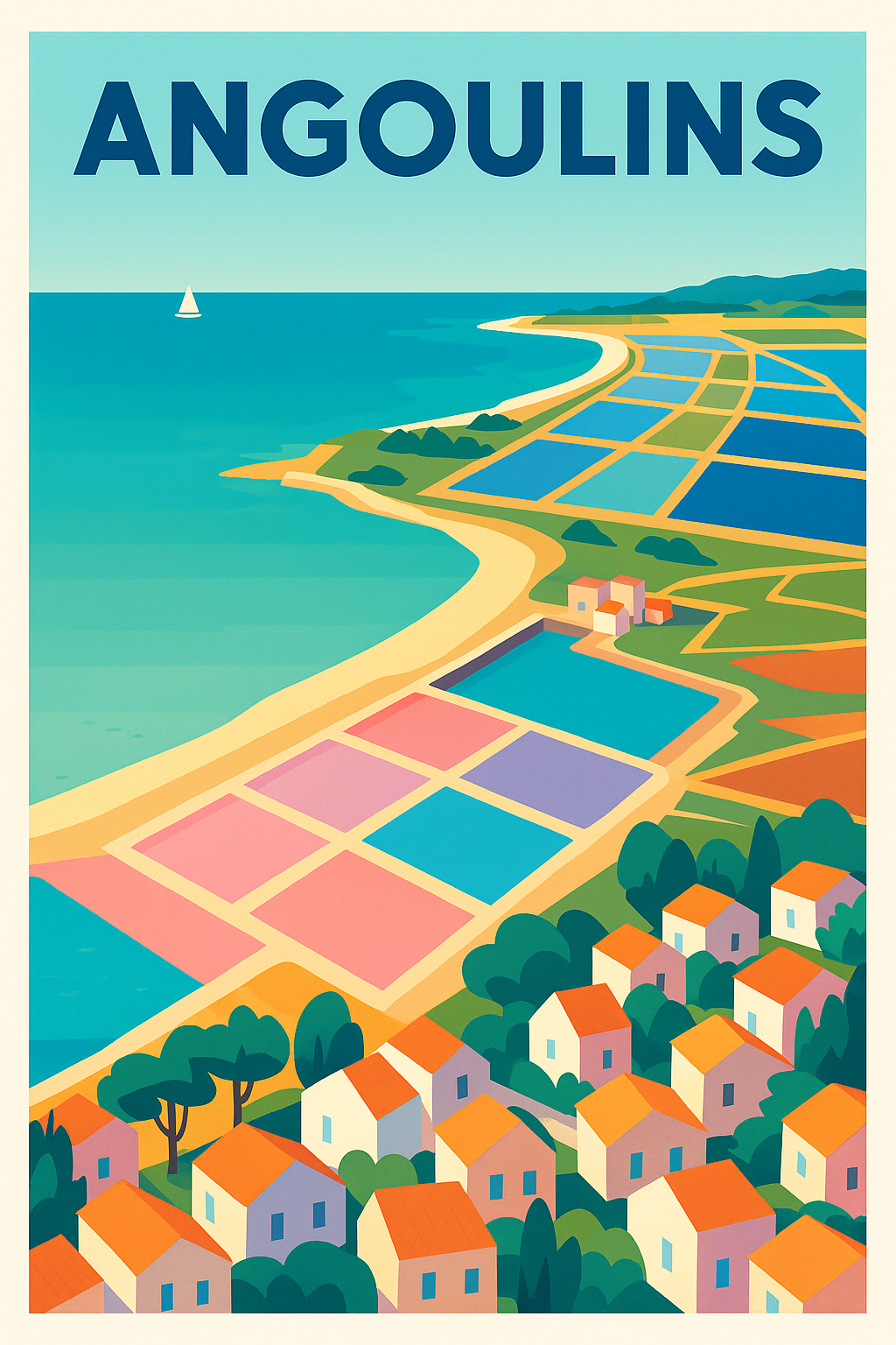 Affiche de Angoulins - L'évasion côtière en couleurs