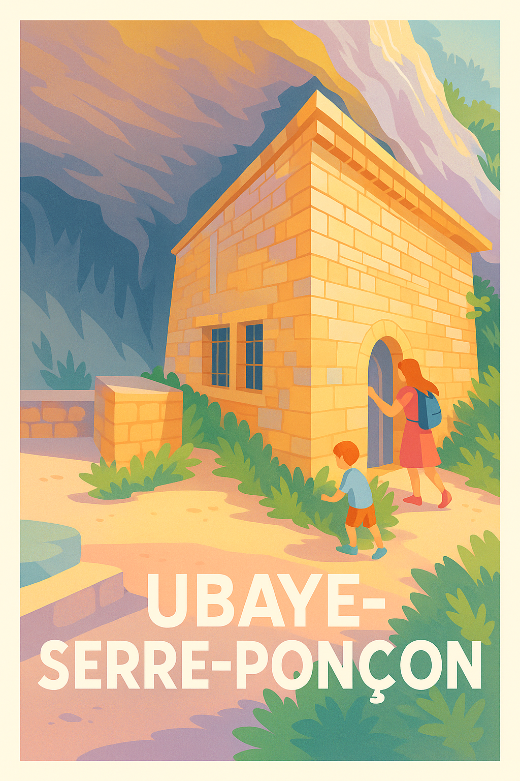 Affiche Ubaye-Serre-Ponçon — L'évasion nature au cœur des Alpes · poster d'art de Ubaye-Serre-Ponçon