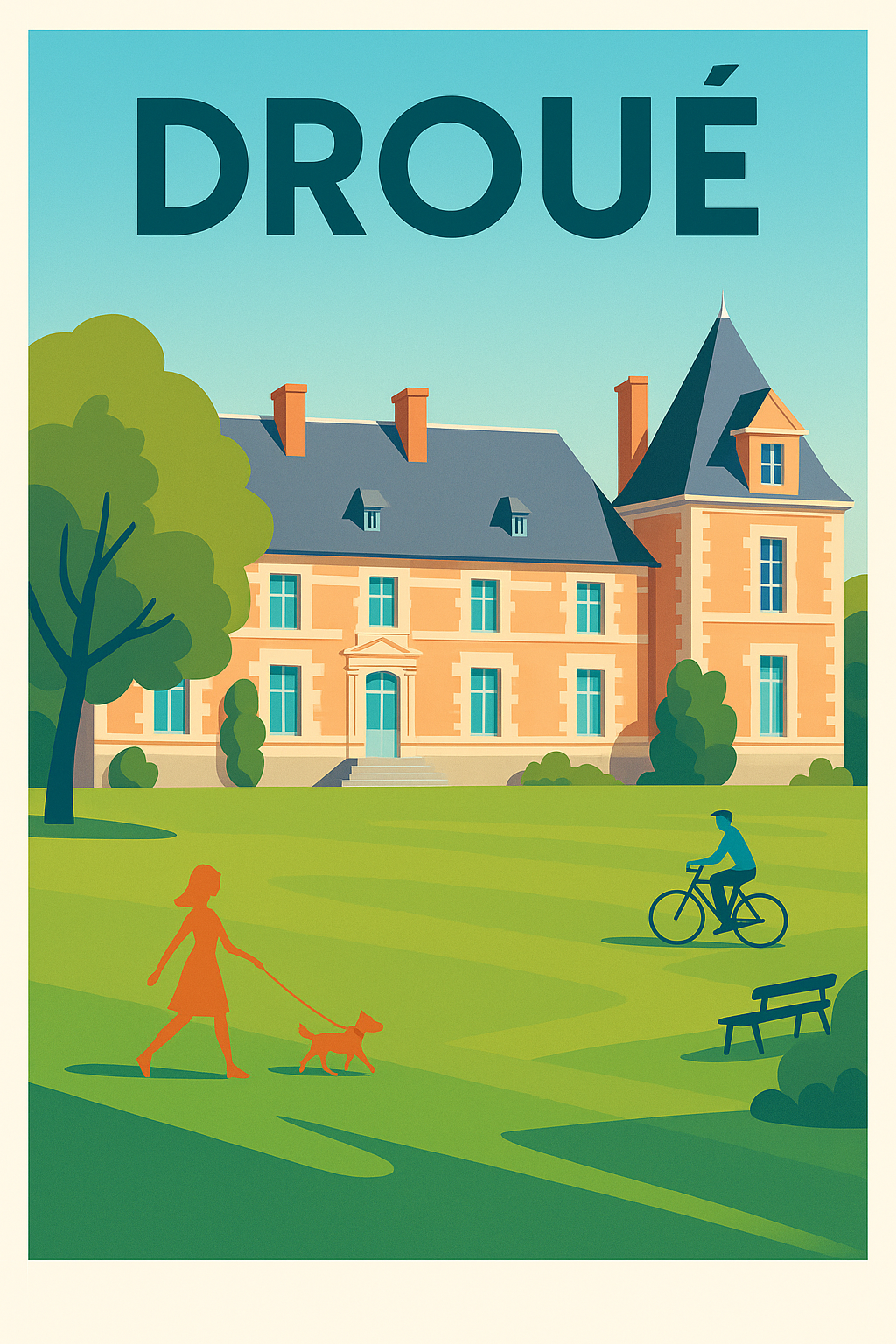Affiche de Droué - Charme et sérénité à la campagne