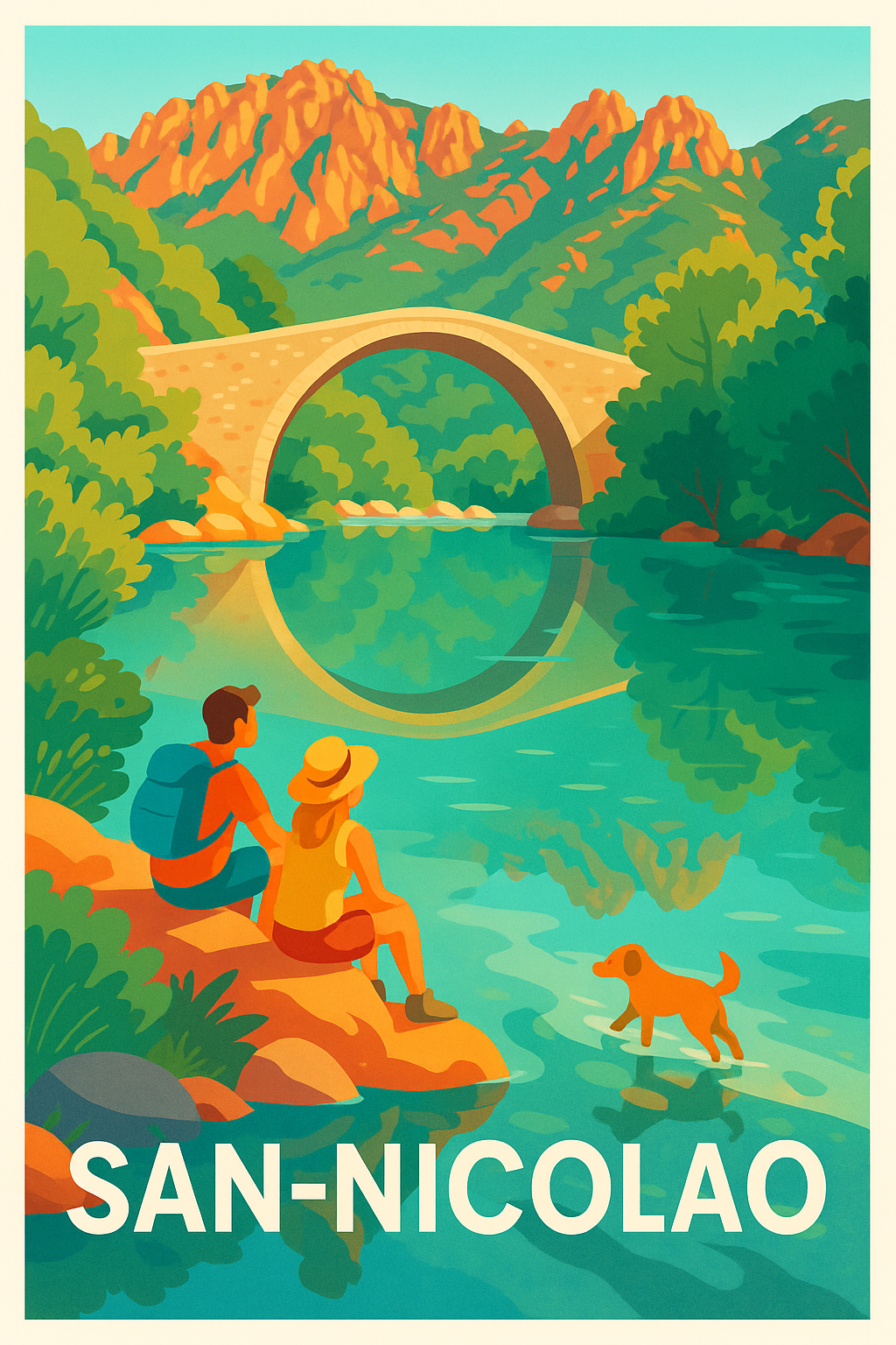 Affiche de San-Nicolao - Escapade nature en pleine Corse