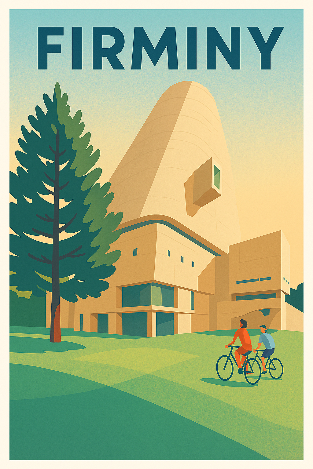 Affiche de Firminy - L’Architecture Moderne au Cœur de la Ville