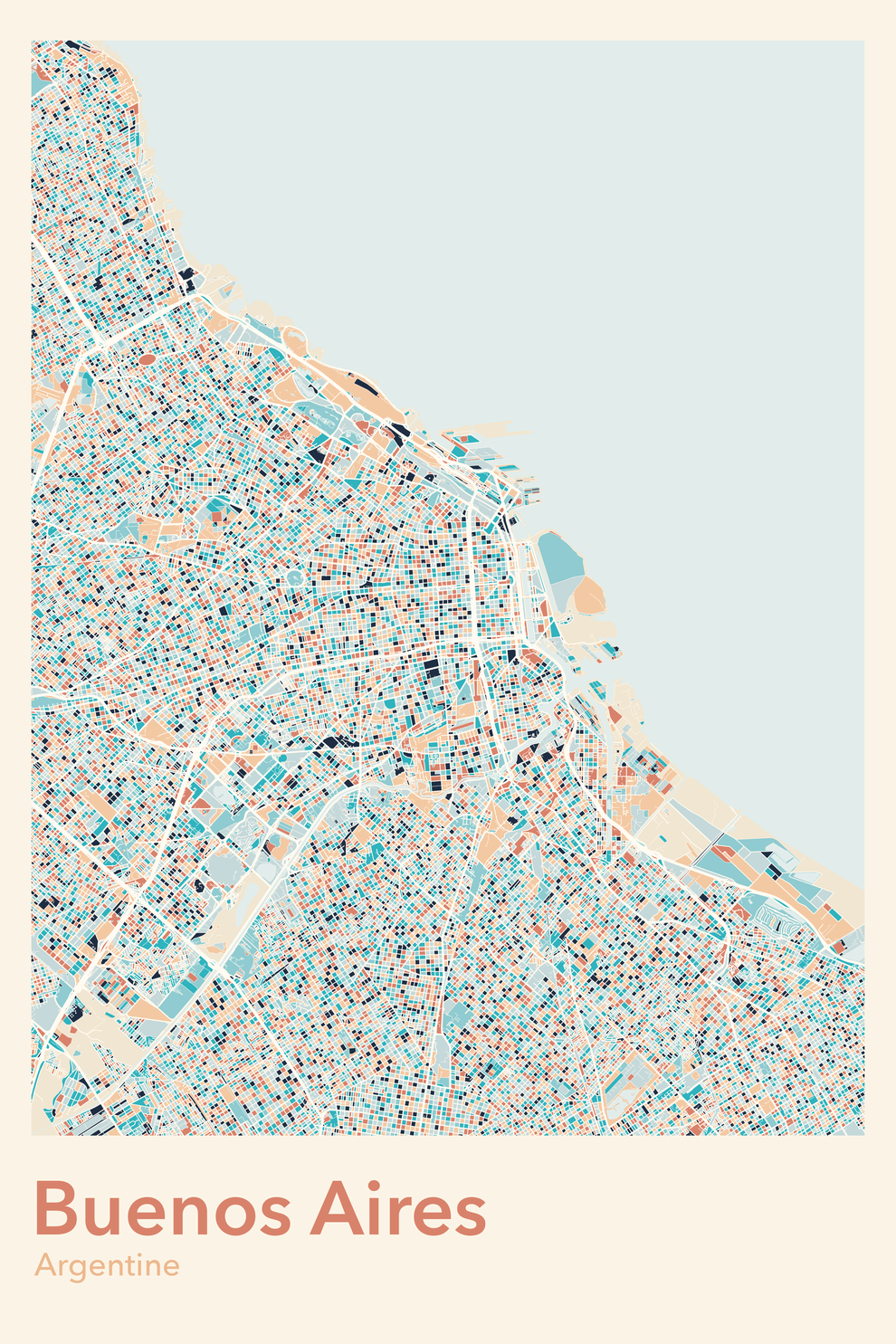 Plan de Buenos Aires - Carte personnalisée