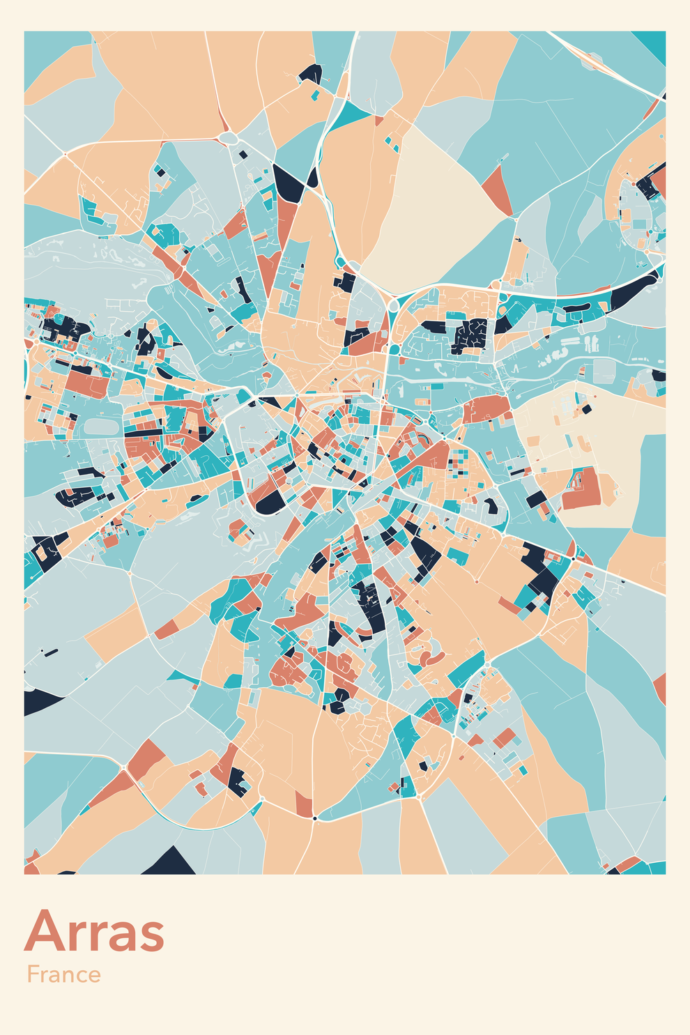 Plan d'Arras - Carte personnalisée