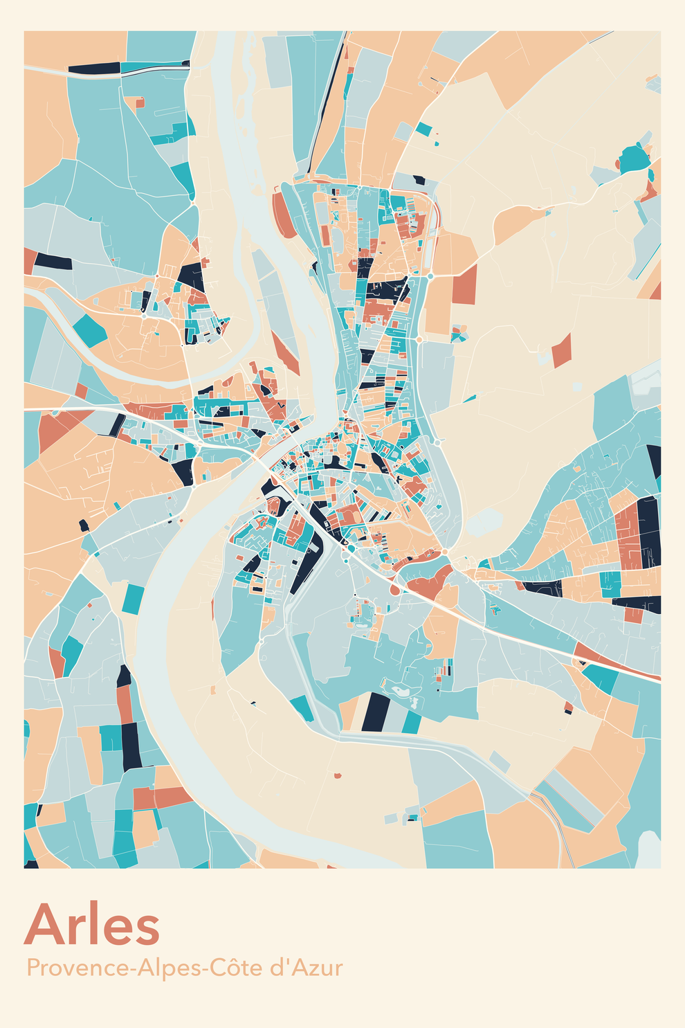 Plan d'Arles - Carte personnalisée