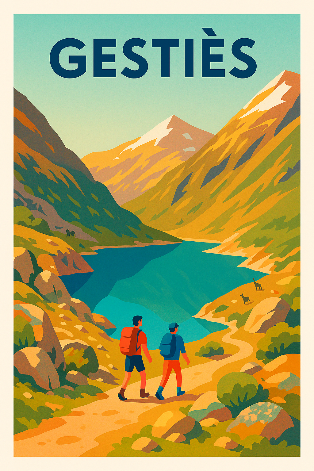 Affiche Gestiès — L'évasion en pleine nature · poster d'art de Gestiès