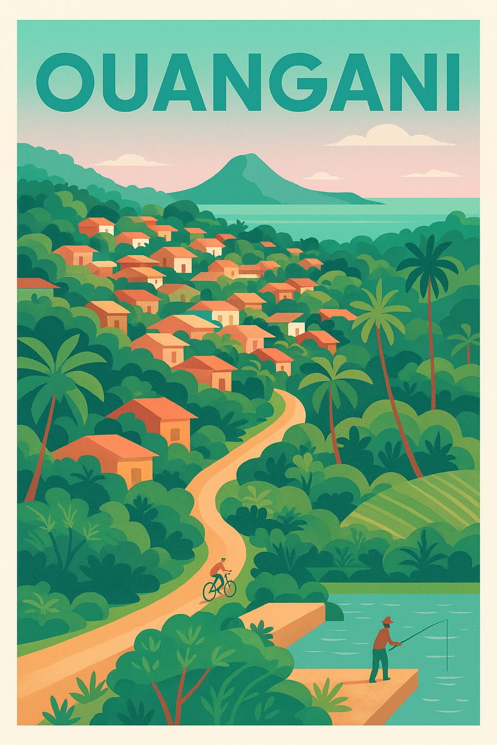 Affiche de Ouangani - Charme tropical et sérénité à l'état pur