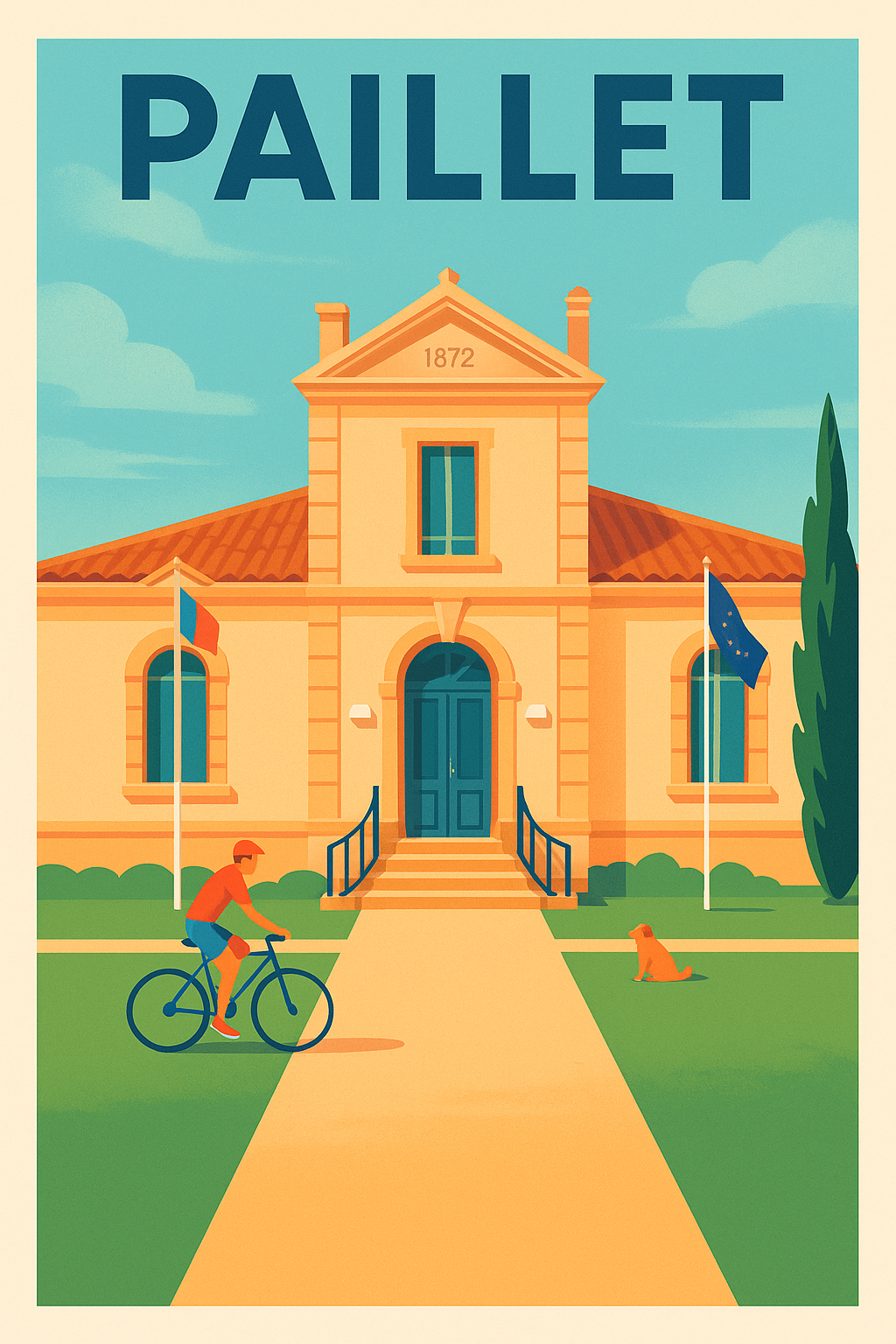 Affiche de Paillet - Douceur et sérénité en illustration