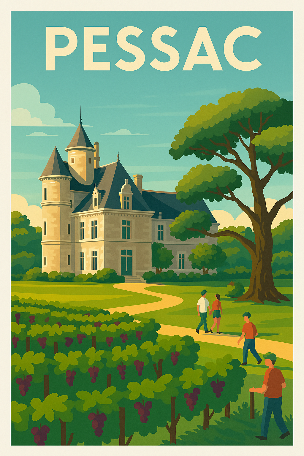 Pessac - Entre vignes et châteaux
