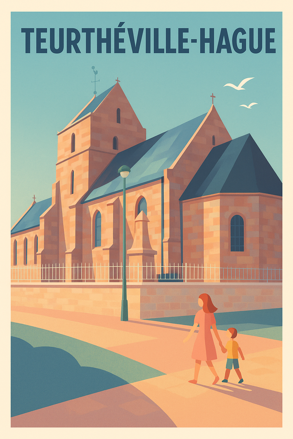 Affiche de Teurthéville-Hague - Charme et sérénité au cœur du village