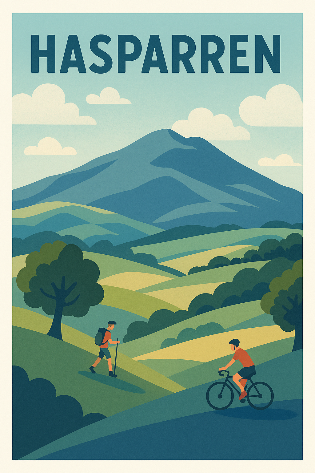 Affiche de Hasparren - Évasion et nature au cœur du Pays Basque