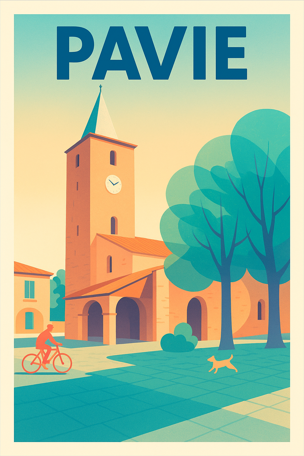 Affiche de Pavie - L'élégance paisible au cœur de la ville