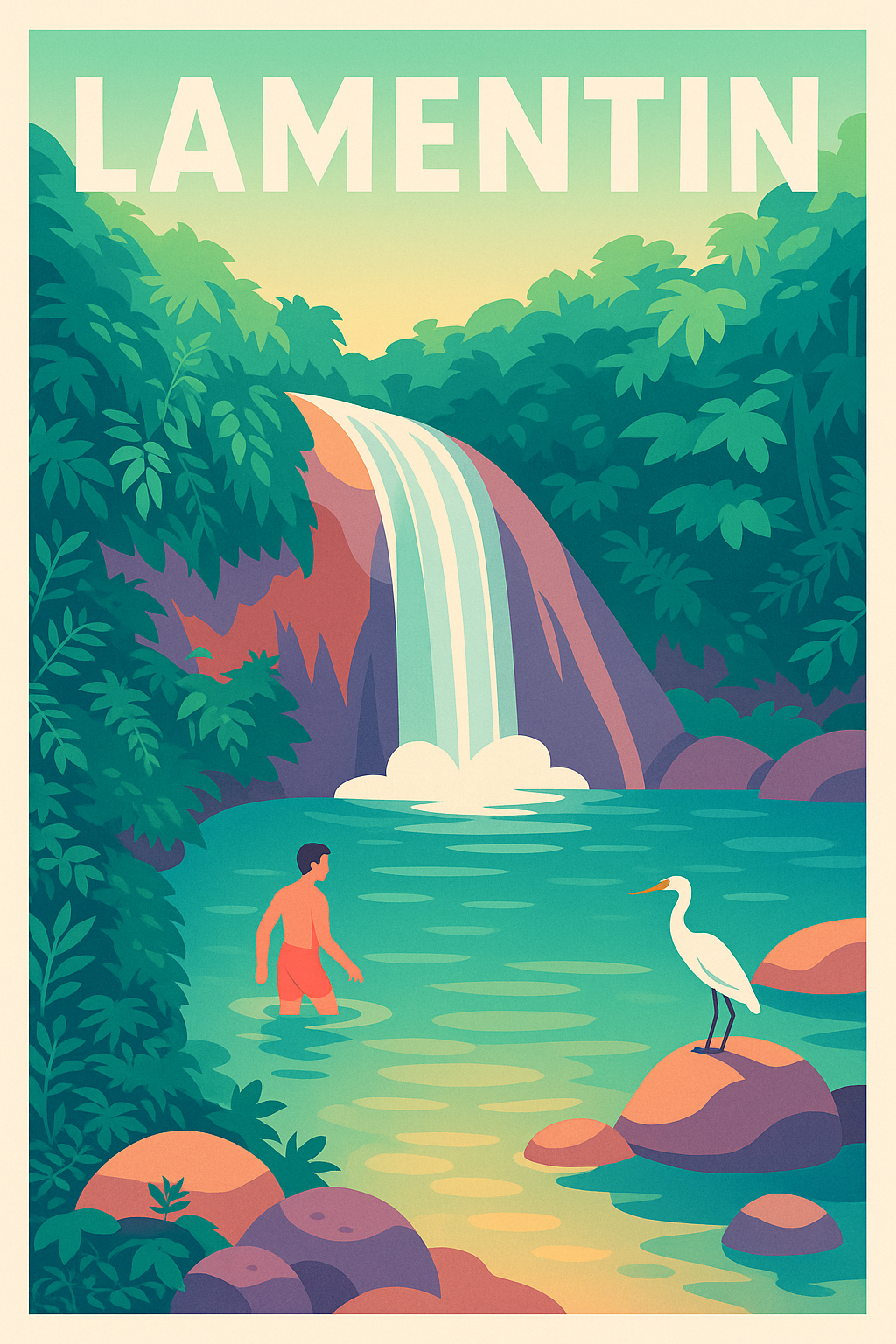 Affiche de Lamentin - Plongez dans la nature luxuriante
