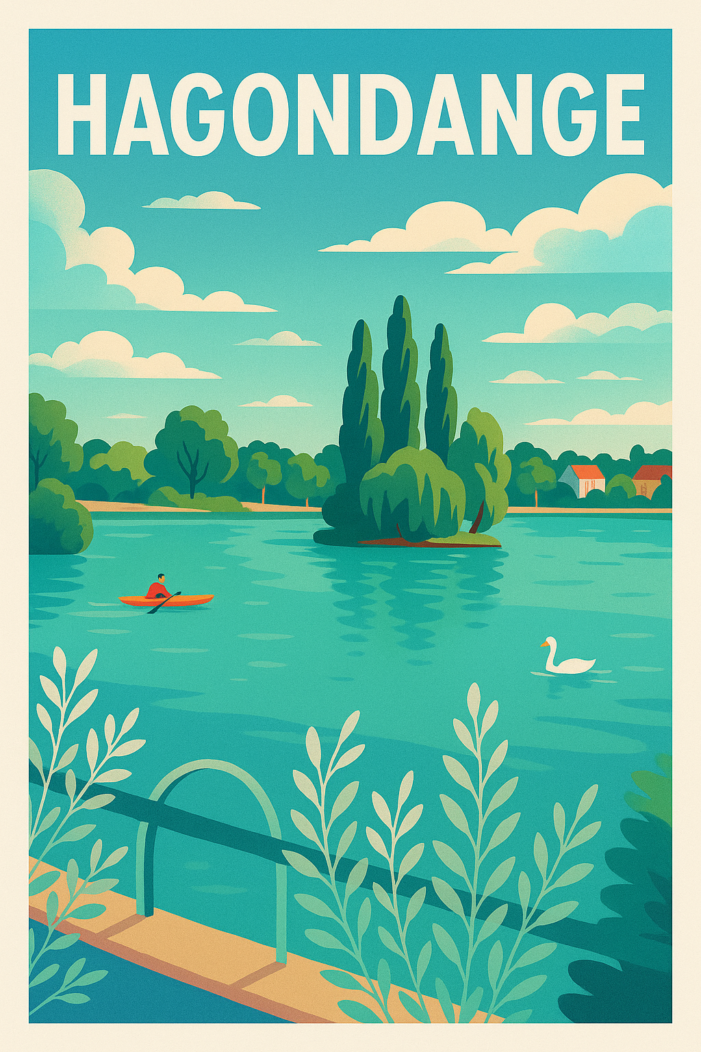 Affiche de Hagondange - Sérénité au fil de l'eau