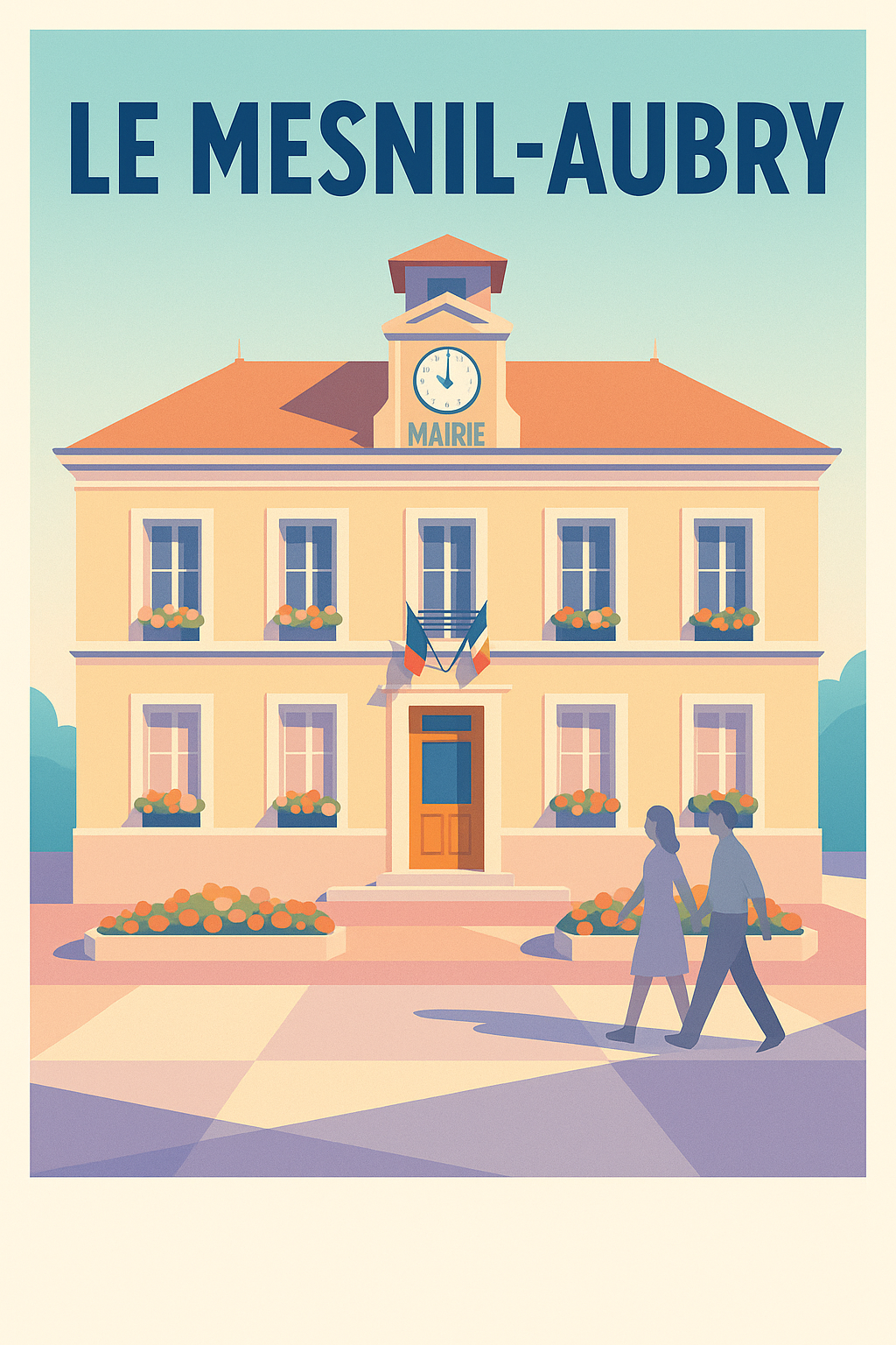 Affiche de Le Mesnil-Aubry - Charme et sérénité au cœur du village