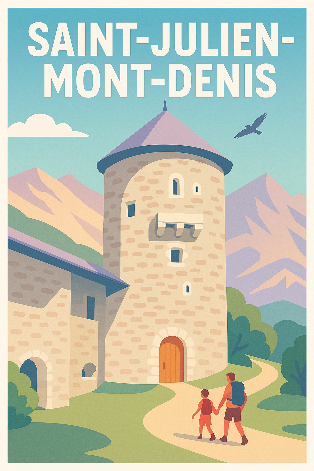 Affiche de Saint-Julien-Mont-Denis - Évasion et patrimoine au cœur de la montagne