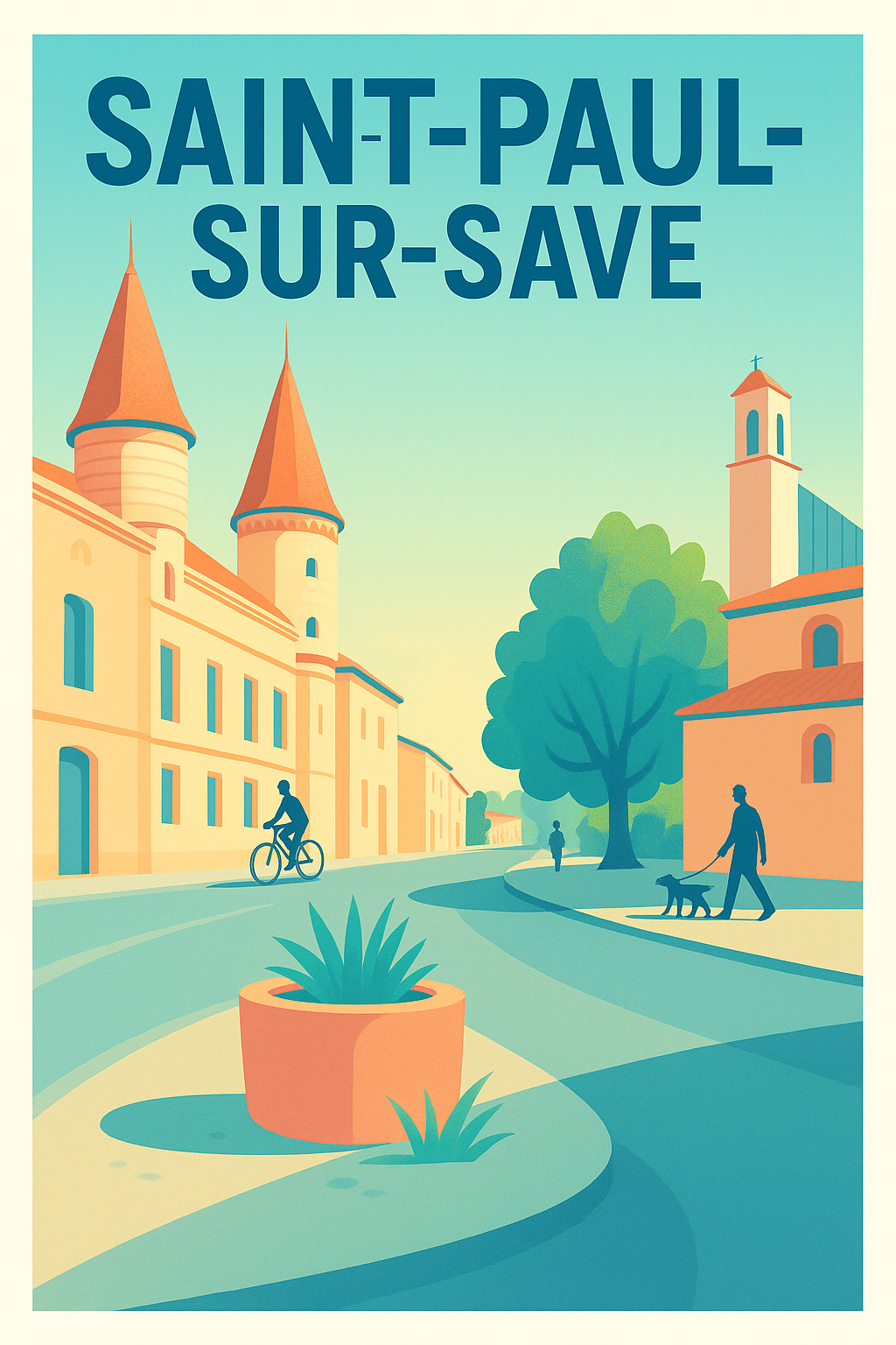 Affiche de Saint-Paul-sur-Save - Charme et Sérénité en Douceur