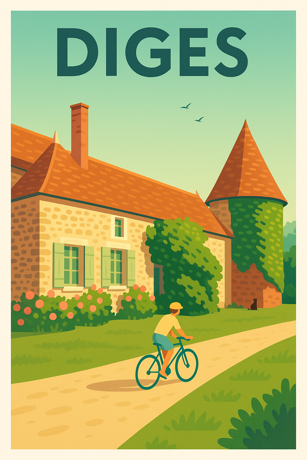 Affiche de Diges - Charme campagnard et balade bucolique