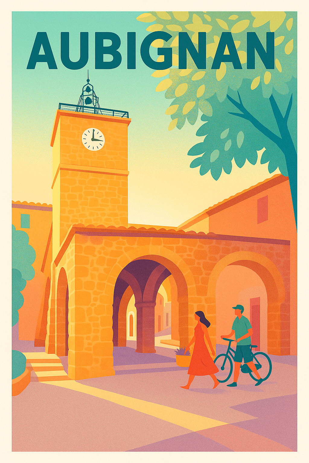 Affiche de Aubignan - Charme Provençal et Douceur de Vivre