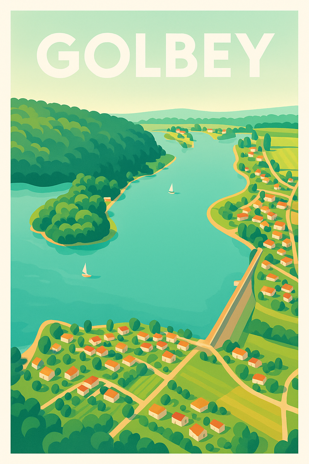 Affiche de Golbey - Nature et sérénité au fil de l'eau