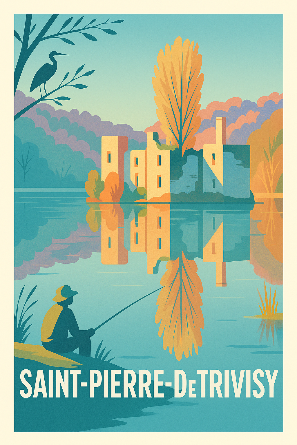 Affiche de Saint-Pierre-de-Trivisy - Tranquillité au bord de l'eau