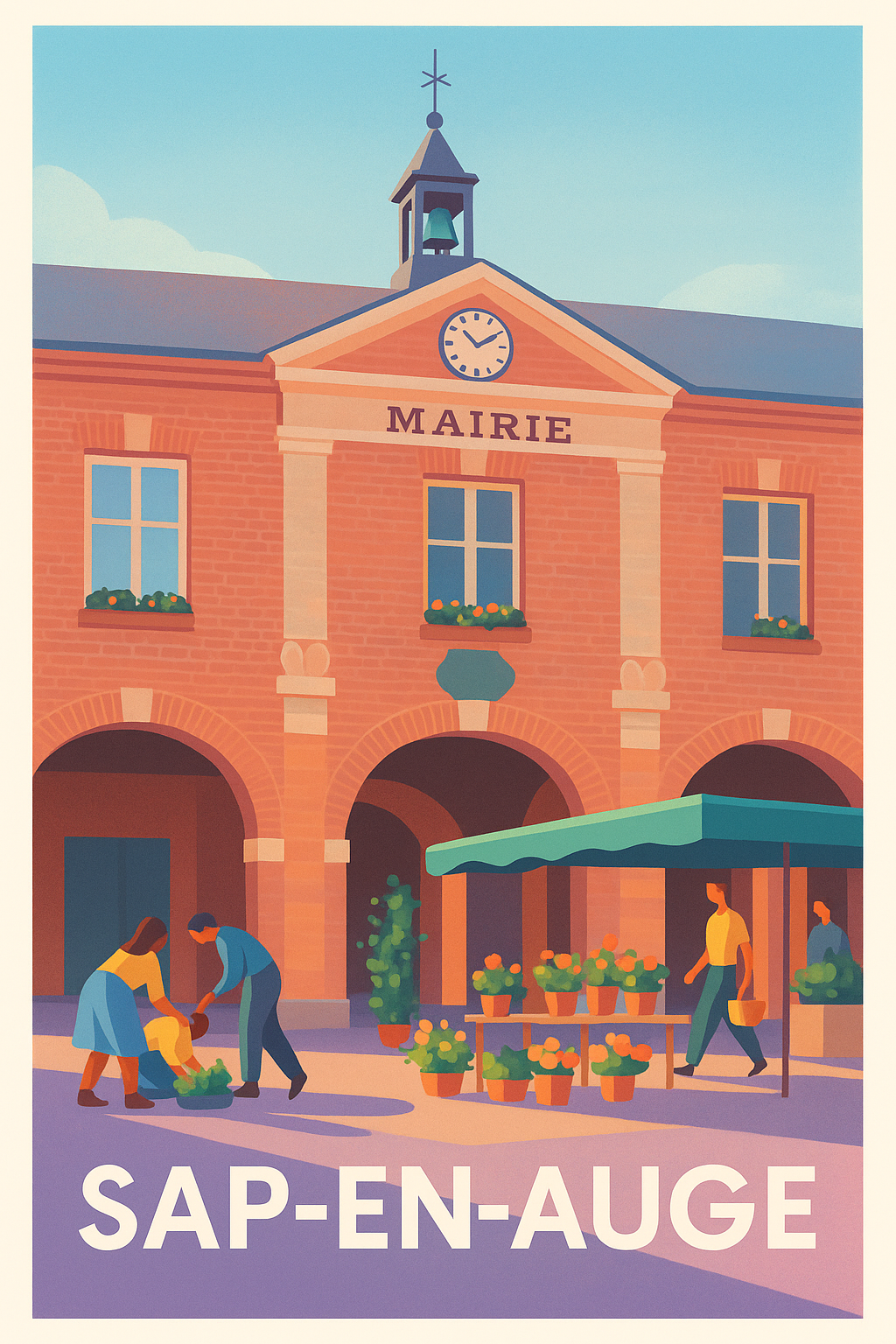 Affiche de Sap-en-Auge - Charme et vie locale au cœur du village