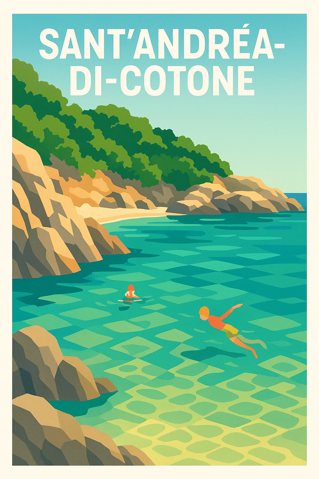 Affiche de Sant'Andréa-di-Cotone - Évasion marine en Méditerranée
